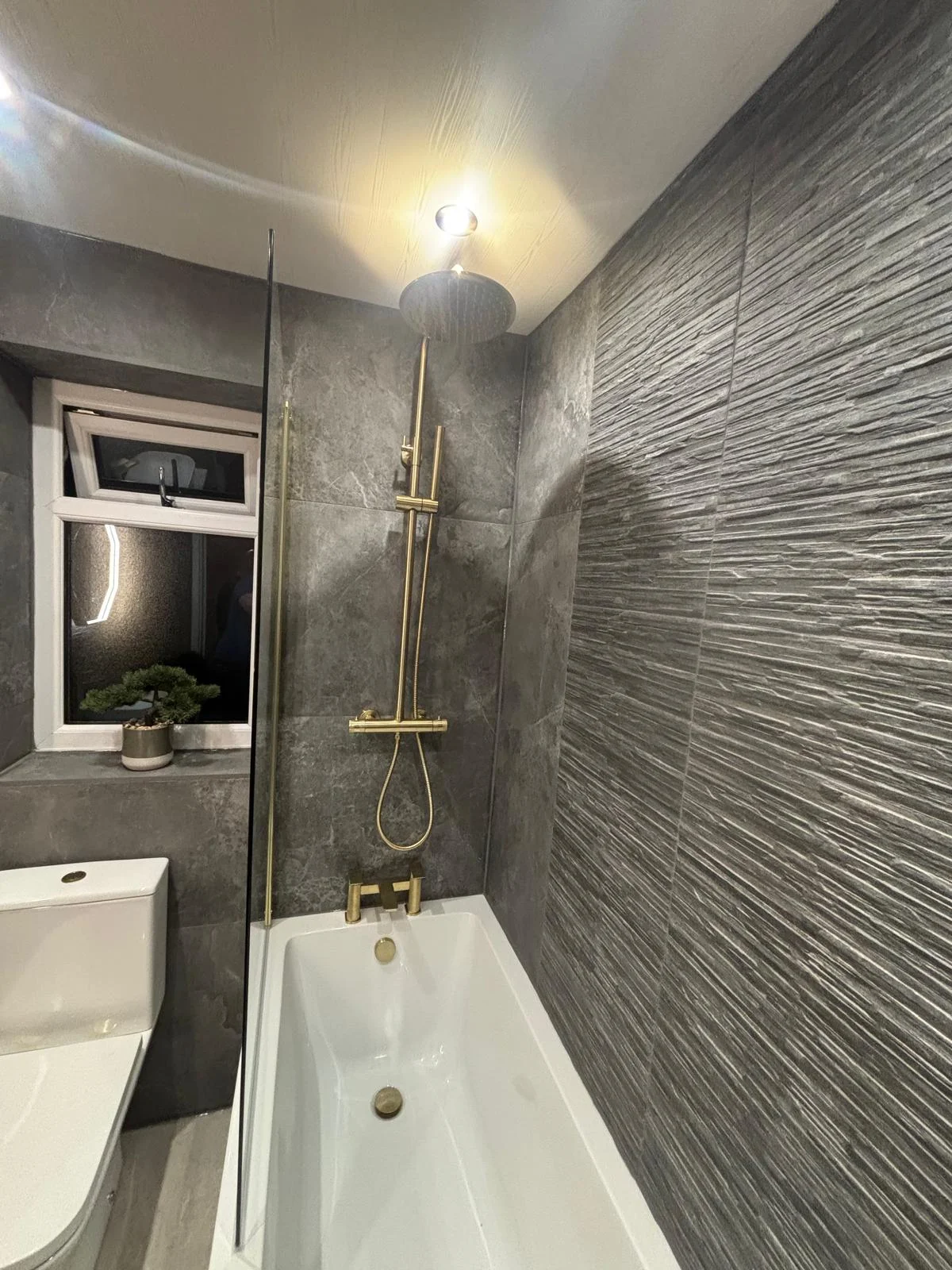 Bathroom installation in progress